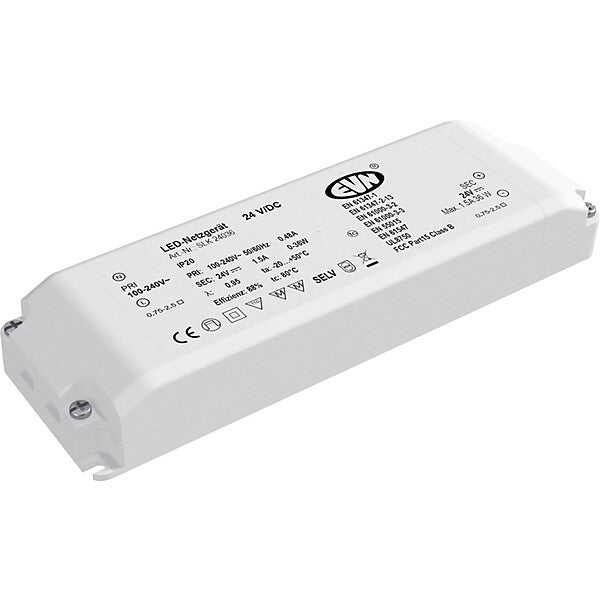 EVN-Lichttechnik LED-Netzgerät 24VDC 1-36 Watt SLK 240 36